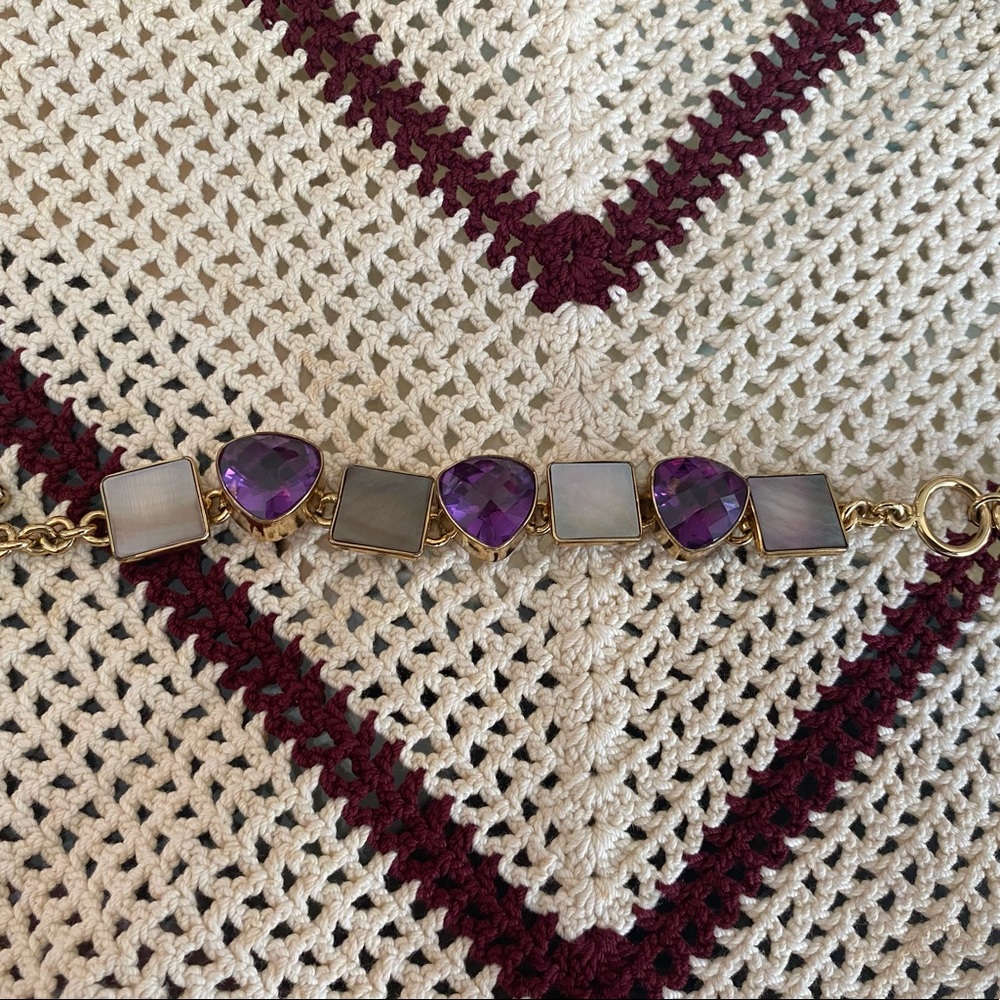 MOP/Amethyst bracelet